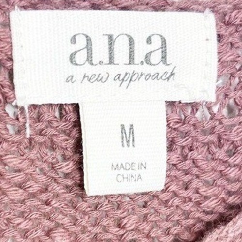 ANA A New Approach NWT Brown Textured Knit Scoop Neck Cotton Tank Top Size Med - Picture 7 of 8